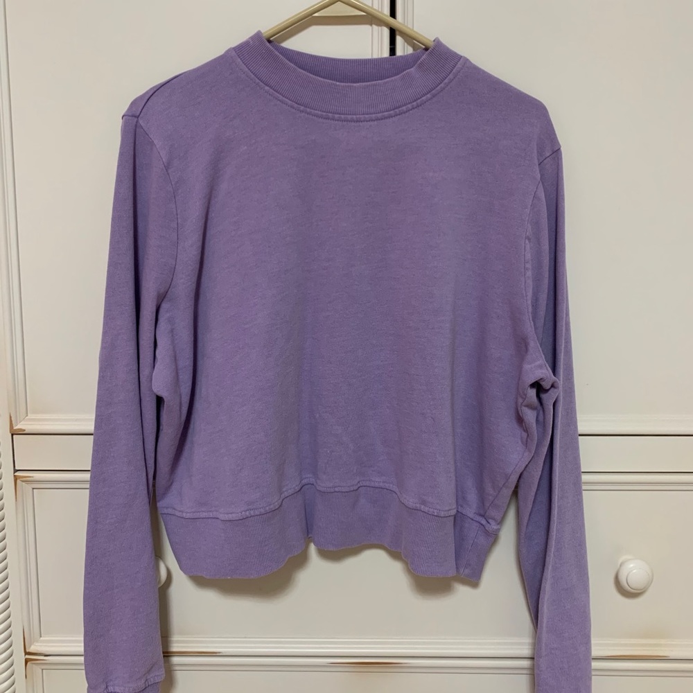 Purple crew neck